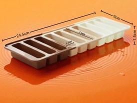 Molde silicona 10 barritas lisas